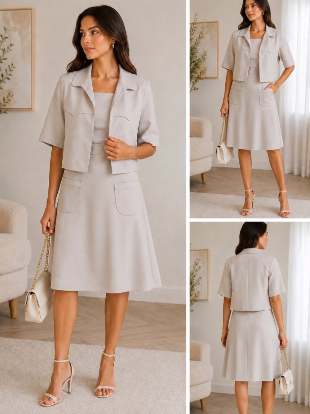 Blazer and skirt set